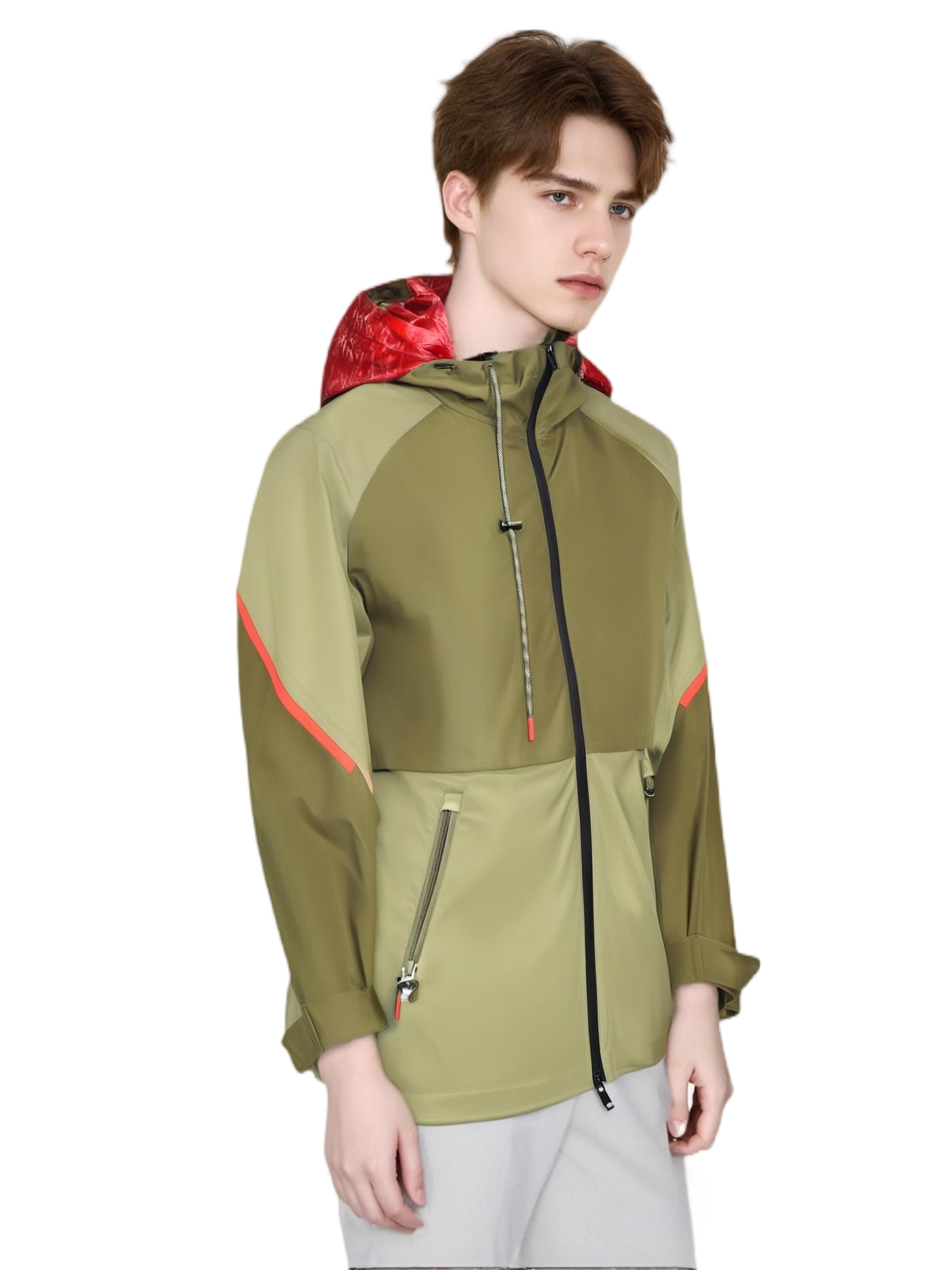 Stylish Waterproof Men's Trench Coat with Detachable Inner Vest
