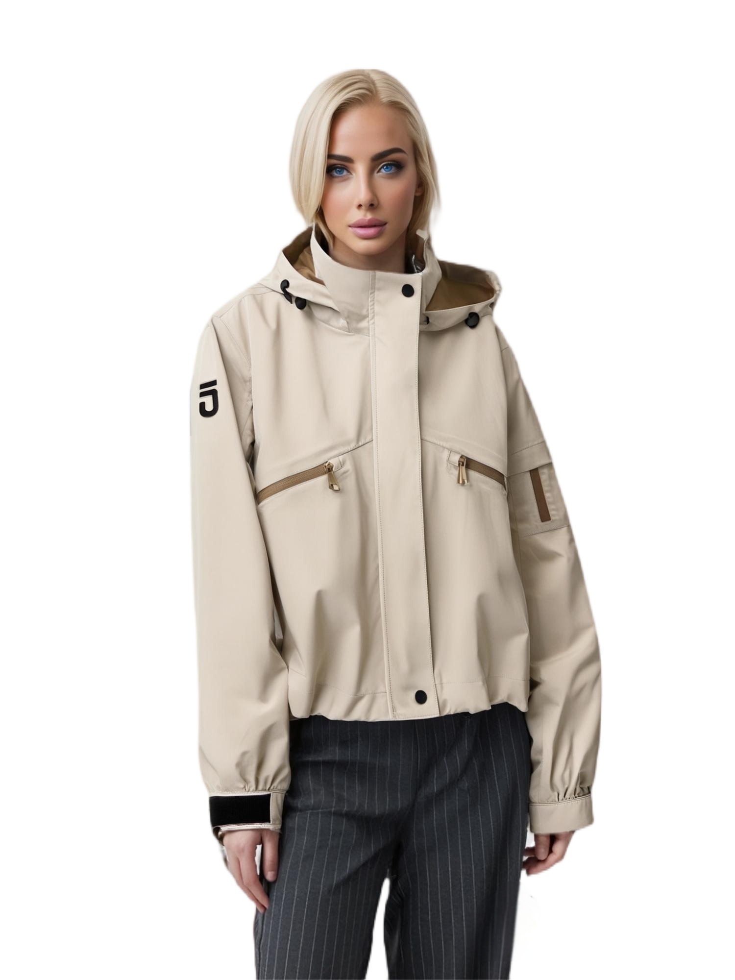 Stylish Waterproof Women's Short Trench Coat