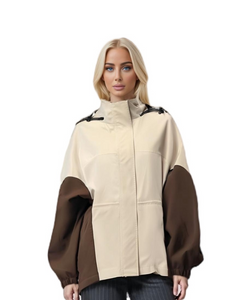 Ultra - Light Stylish Color - Blocked Women's Jacket