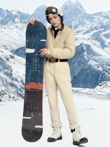 Matte Ski Suit with Inner Soft-Padded Pants 