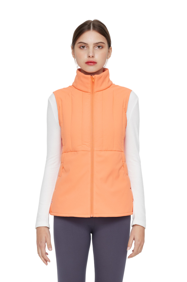 TRAINING water-resistant lightweight puffervest with Antibacterial fabric for winter