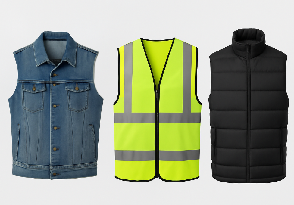 different types of vests