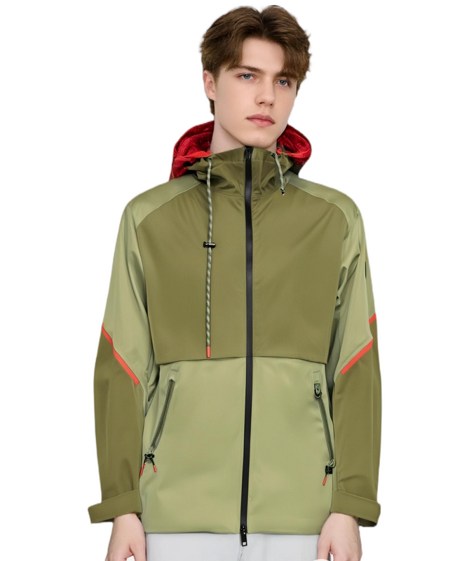 Stylish Waterproof Men's Trench Coat with Detachable Inner Vest
