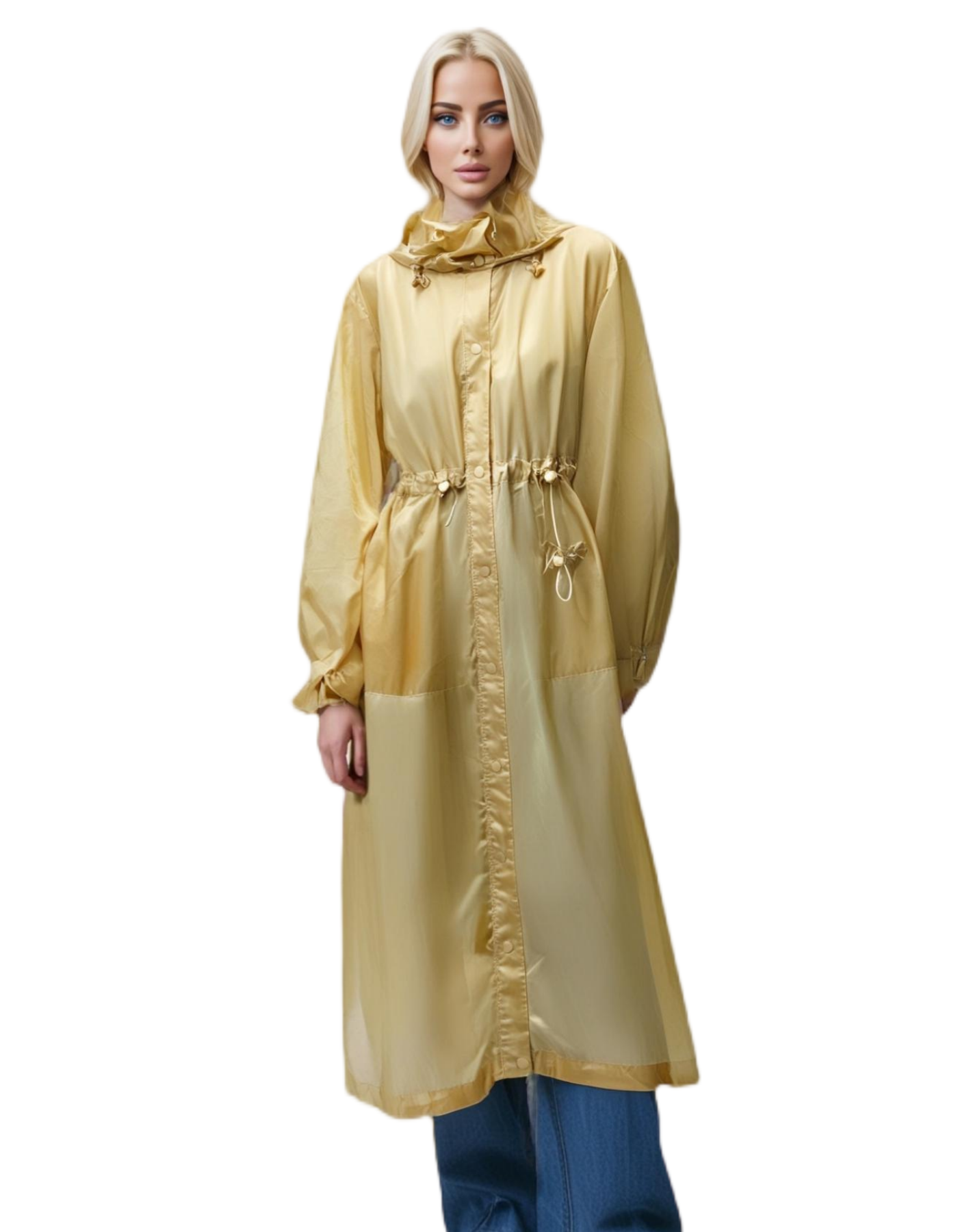 Ultra - Light Stylish Windproof Long - Length Women's Trench Coat