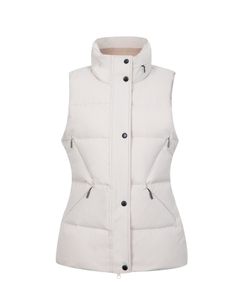 Training van vrouwen wintergewassen vest, stand-up kraag, mouwloos