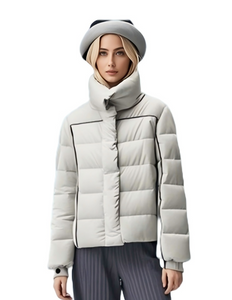 Stylish Ultra - Light Women's Down - like Puffer Coat