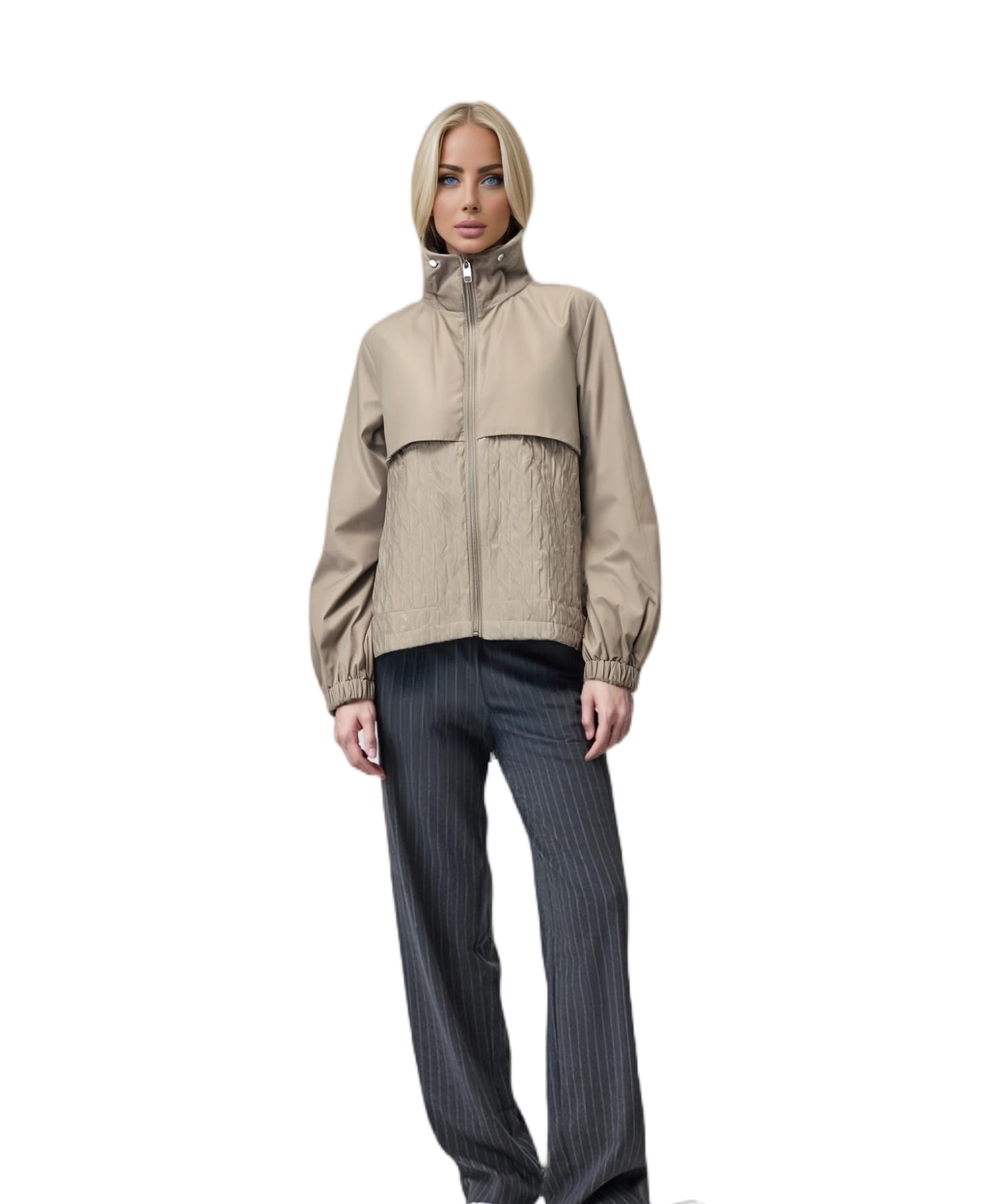 Stylish Patchwork Women's Casual Jacket