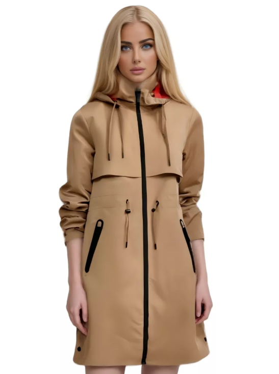 Stylish Contrast - Color Waterproof and Breathable Raincoat Jacket