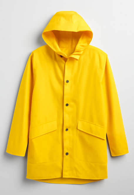 yellow raincoat demonstration