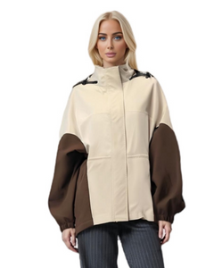 Ultra - Light Stylish Color - Blocked Women's Jacket