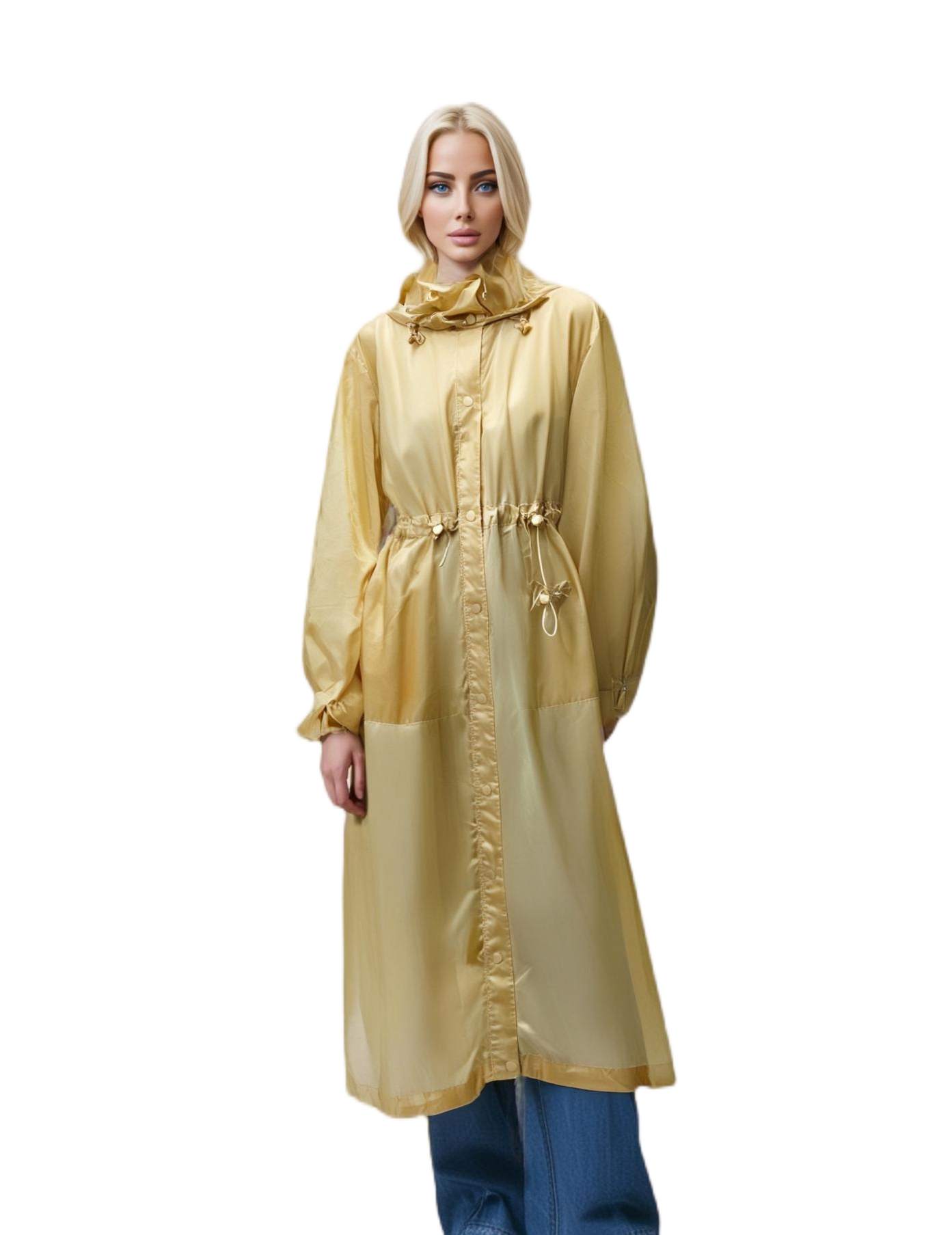  Ultra - Light Stylish Windproof Long - Length Women's Trench Coat