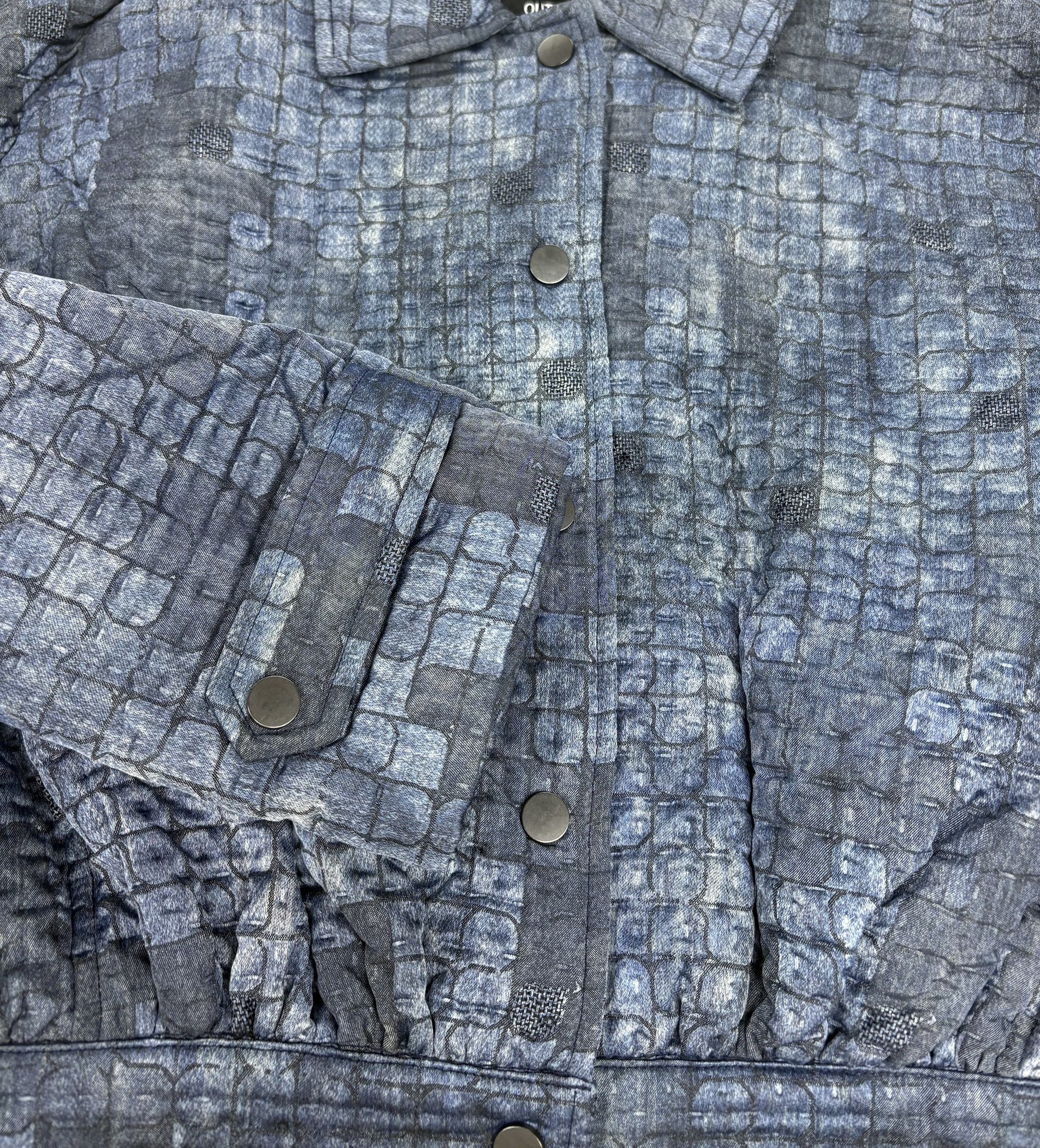  Stylish Tie - Dye Jacquard Women's Casual Jacket