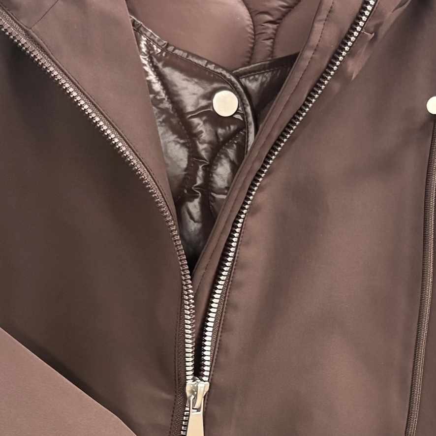 2-in-1 Modular Short Jacket with Quilted Inner Layer