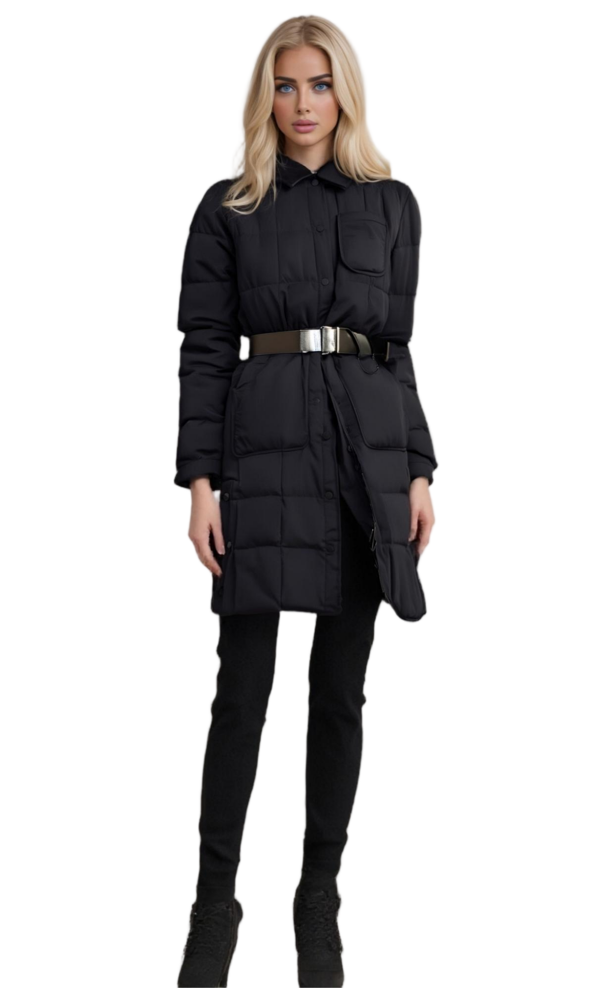 Lightweight Stylish Nylon Down Jacket with Detachable Sleeves