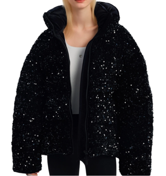 Nyeusi Sequin Down Jacket