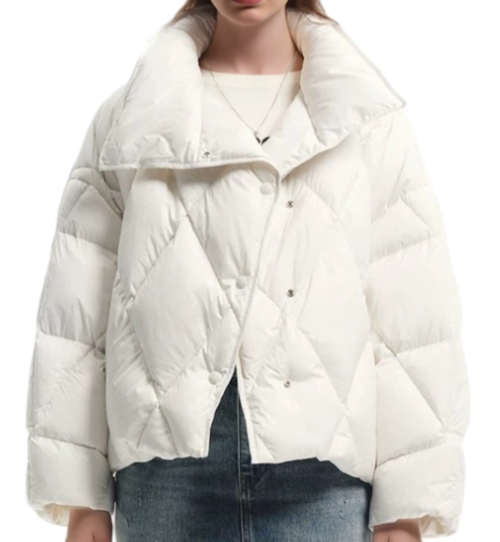 Oversized almasi quilt puffer