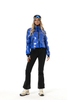 jacket ski ກັບໂລຫະເບິ່ງສີຟ້າທີ່ງົດງາມ