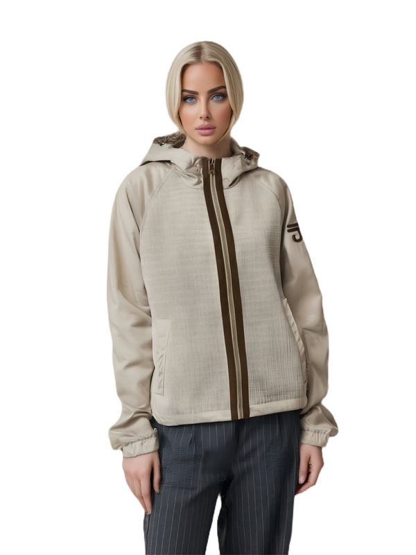 Stijlvol casual patchwork jas-comfortabel en lichtgewicht