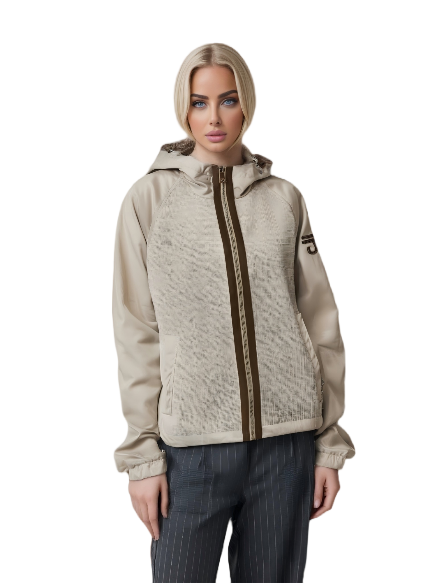 Stijlvol casual patchwork jas-comfortabel en lichtgewicht