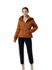 Short Lightweight Coat with Matte Nylon