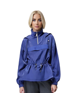 Stylish Glossy Windproof Women's Casual Jacket