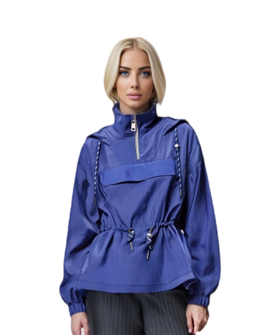 Stylish Glossy Windproof Women's Casual Jacket