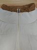 Corduroy & Matte Mixed Short Puffer Coat - Contrast Double Stand Collar Water-Repellent 