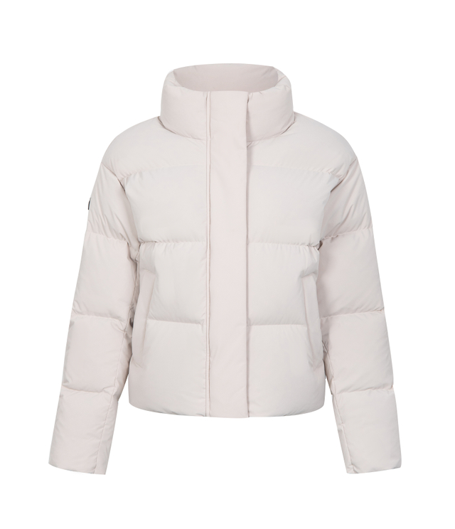 Stand-up collar short puffer jacket Full Zip Warm Thickened Jacket