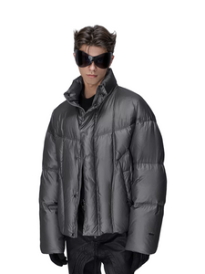 Winter trendy asymmetrische puffer voor mannen voor heren
