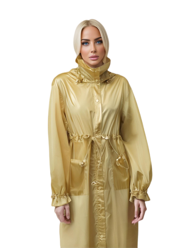  Ultra - Light Stylish Windproof Long - Length Women's Trench Coat