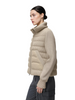 Knit & Matte Mixed Short Lightweight Coat with Panel Pockets