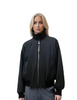 Stylish Jacquard Stand - Collar Women's Casual Jacket