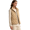 2-in-1 Modular Blazer-Collar Jacket with Quilted Vest 