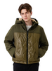 Matte & Lacquer Mixed Short Lightweight Coat with Waterproof Zipper