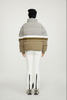 Women's Soft Touch Contrast Down Jacket met verborgen kap en borduurdetails