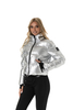 Ski Jacket with Metallic Look