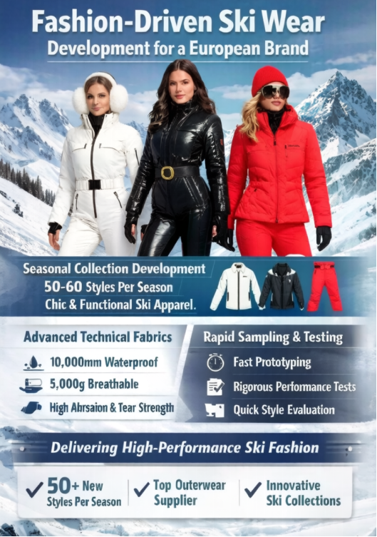 Fashion-Forward Functional Ski Apparel
