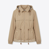 Women’s Detachable Hooded Cotton-Blend Twill Short Parka