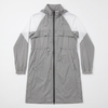 Women’s Long Color-Blocked Nylon Anorak – Adjustable Waist, Water-Repellent, Everyday Adventure
