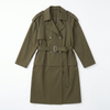 Long 2-in-1 Trench Coat – Detachable Bottom, Dropped Shoulders, Blazer Collar, Converts from Long Trench to Short Jacket