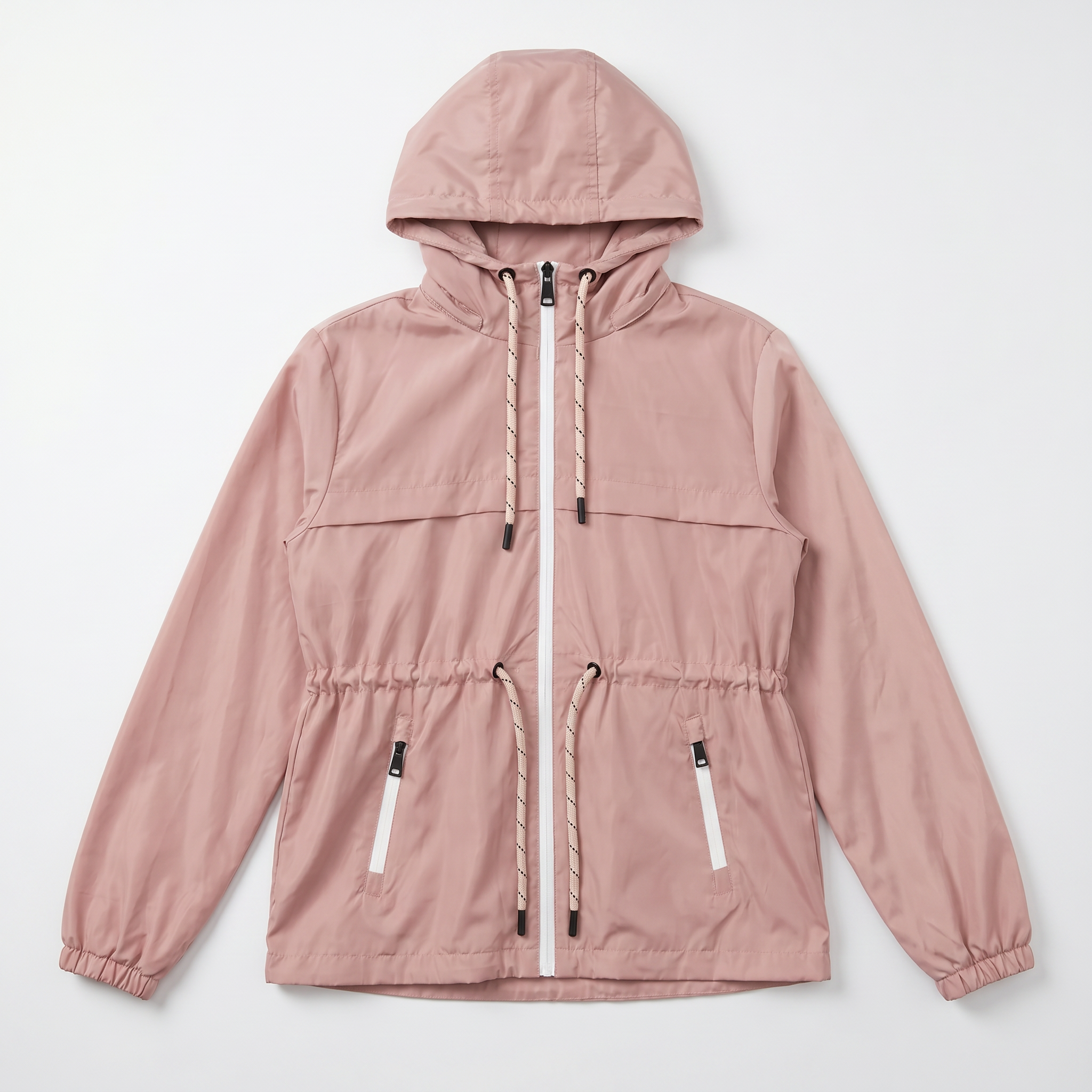 Women’s Soft-Touch Water-Repellent Short Hooded Parka