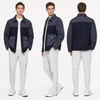 Mans 3-stof lapwerk gemaklik baadjie | Kogelmou Waterbestande Zip Urban Collared Coat