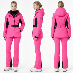 Costume intero da sci stampato da donna