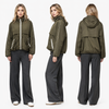 Women's Tweed & Lacquer Nylon Casual Jacket - Multi - Scenario Fashion Functional Outerwear