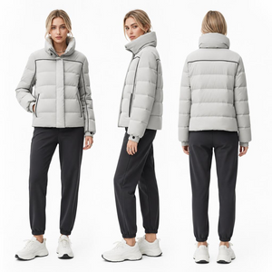 Stylish Ultra - Light Women's Down - like Puffer Coat