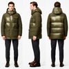 Matte & Lacquer Textured Puffer Coat with Multi-Functional Pocket System