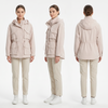 Fitted Safari Jacket – Tailored Silhouette with Suppressed Waist, Shirt Collar, Flap Pockets, Wrinkle-Resistant Polyester, Lightweight