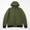 Men’s 2-in-1 Hooded Bomber Jacket – Detachable Zip Hood Bib, Full Waterproof Polyester Casual Outdoor Bomber Coat