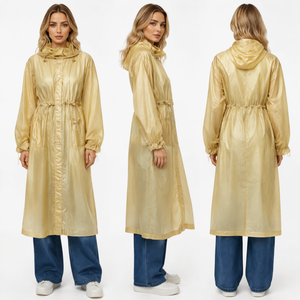 &nbsp;Ultra - Light Stylish Windproof Long - Length Women's Trench Coat