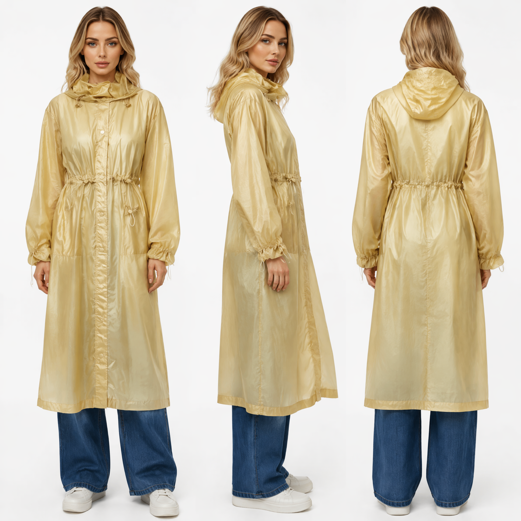 &nbsp;Ultra - Light Stylish Windproof Long - Length Women's Trench Coat